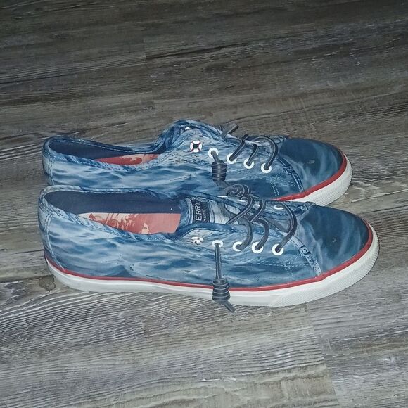 Sperry Limited Edition Jaws Seacoast Water Boat Shoes Sz 9 Ladies - Picture 5 of 9